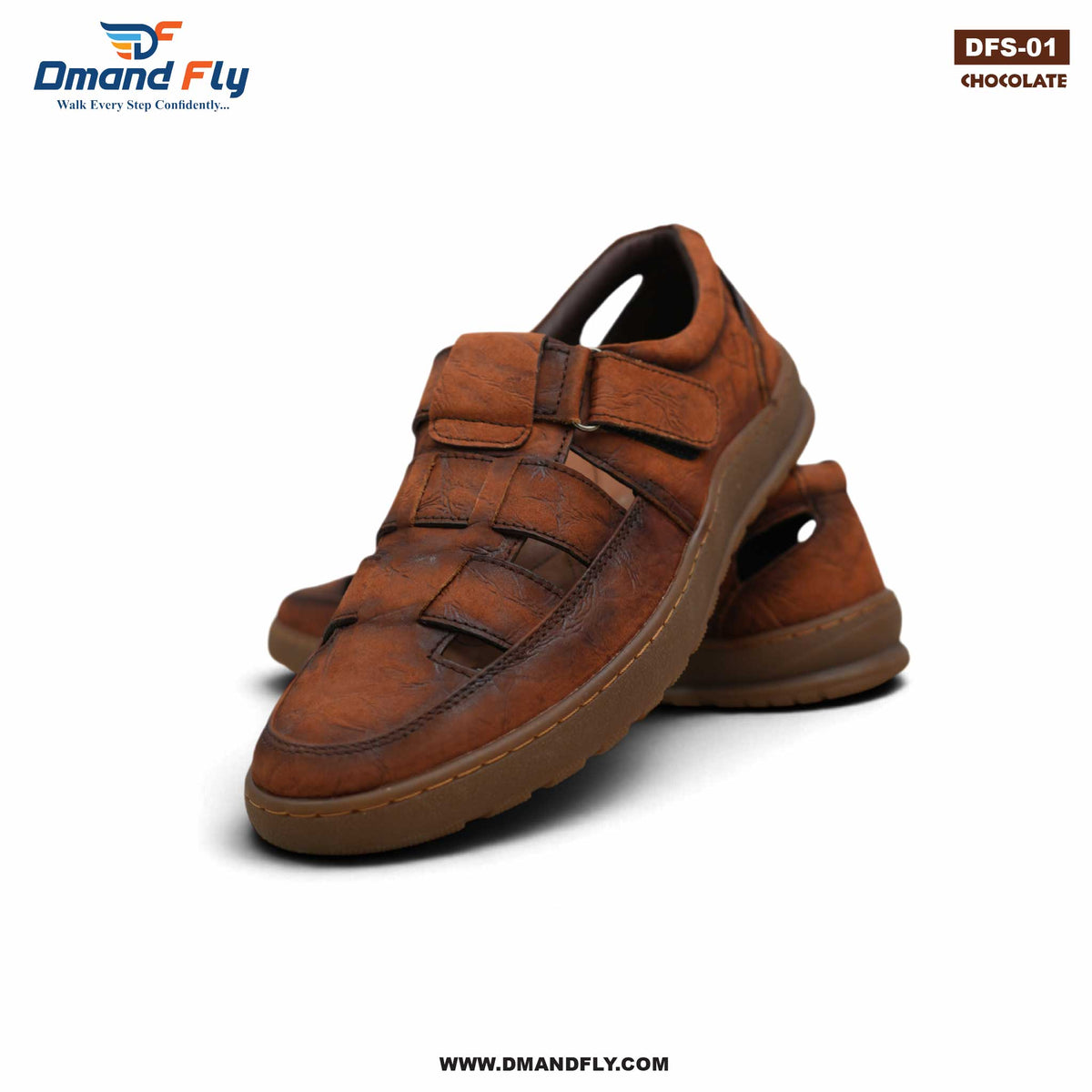 DFS-01 Leather Cycle Shoe (Chocolate)