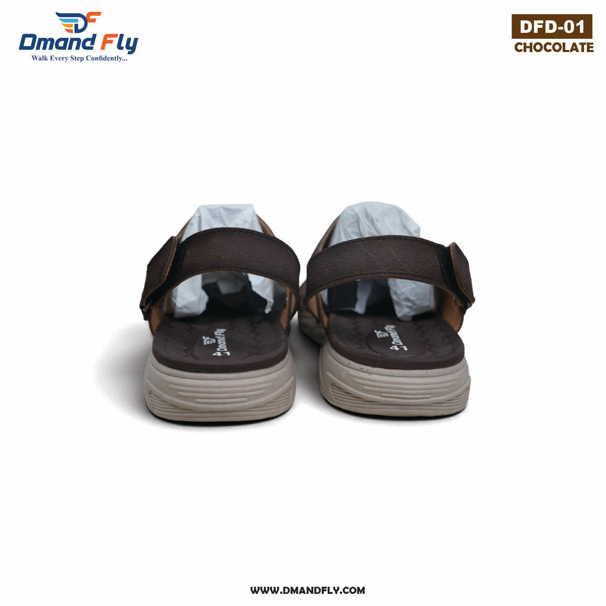DFD-01 Original Leather Sandal  (Chocolate)