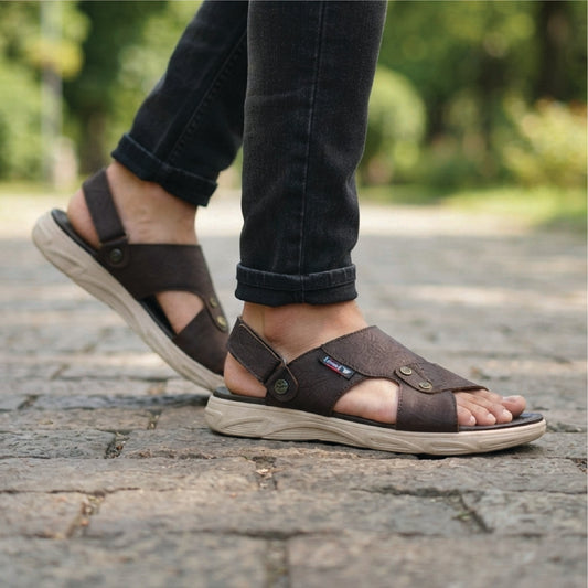 DFH-01 Leather Sandal (Chocolate)