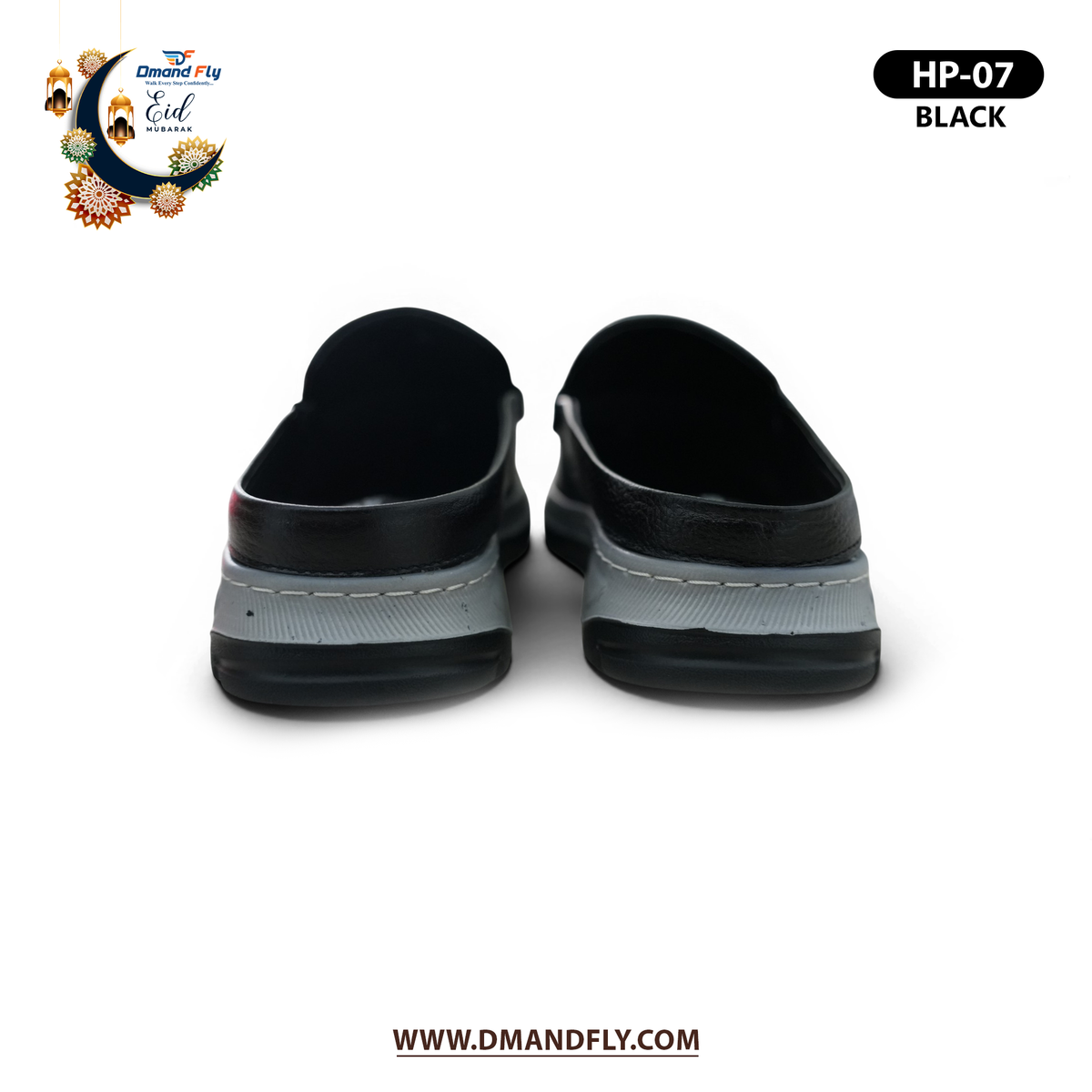 HP-07 Primium Quality Half Shoe (Black)