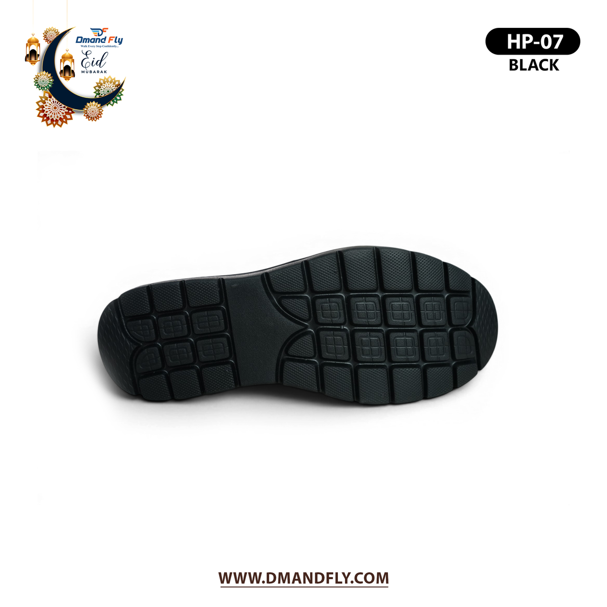 HP-07 Primium Quality Half Shoe (Black)